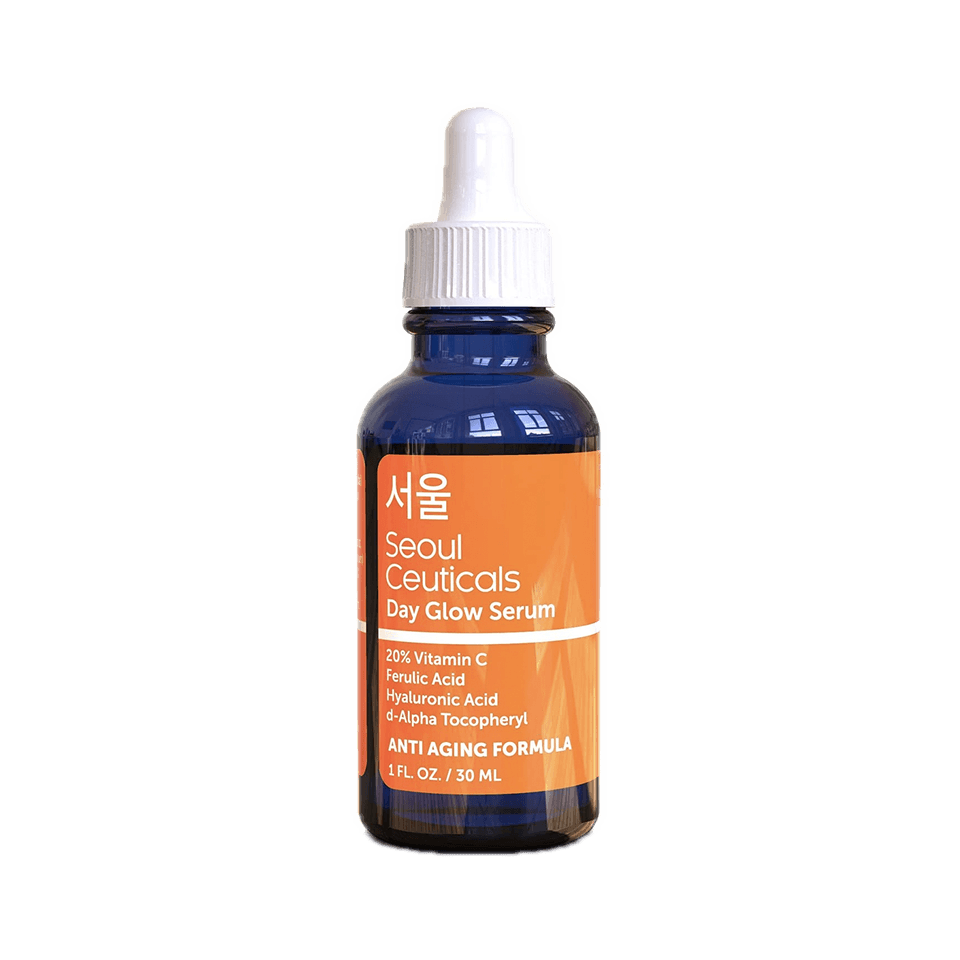 Seoul Ceuticals Day Glow Serum orange-label dropper bottle