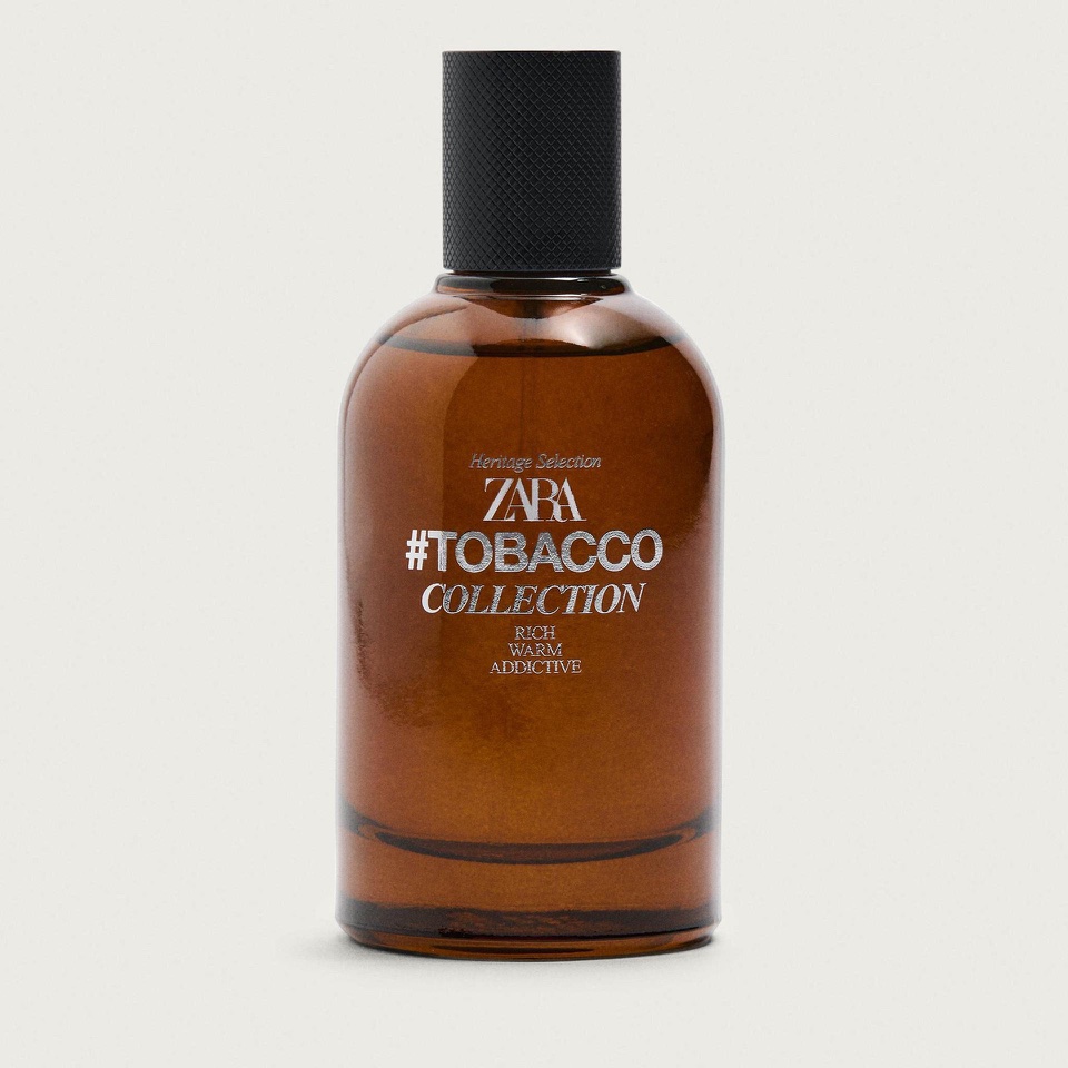 Amber Zara Tobacco Collection Rich Warm Addictive Eau de Toilette bottle